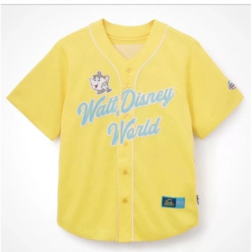 Disney Parks Belle Baseball Jersey Size Small NWT Walt Disney World Beauty Beast